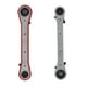 thumbnail image 1 of Paquete de 2 llaves de trinquete Juego de herramientas cuadradas de acero de alto carbono de doble punta para reparar herramientas de llave de doble punta, 1 of 8