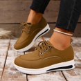 thumbnail image 5 of Willtoo Sneakers For Women Round Toe Lace Up Casual Platform Sneakers Comfort Wedge Heel Lightweight Walking Shoes for Daily Wear, 5 of 6