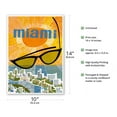 thumbnail image 2 of Miami Florida - Vintage Travel Poster by David Klein c.1960s - Master Art Print 10in x 14in, 2 of 4