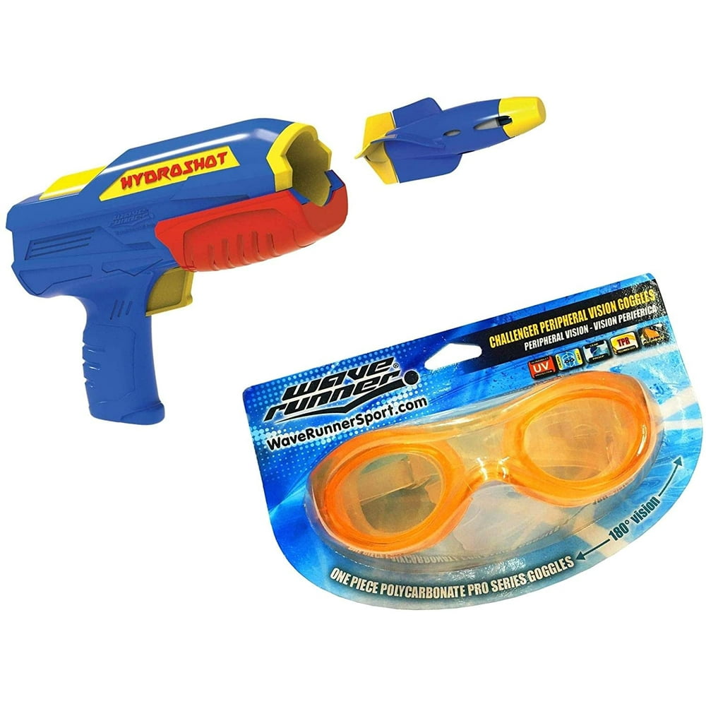 Wave Runner Underwater Fun Pack - HydroShot Underwater Rocket Launcher, Pro Series Goggles with