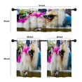 thumbnail image 4 of LALILO Kitchen Curtains and Valances Set of 3 36" Dogs Window Treatment Tiers for Window Decor, 4 of 5