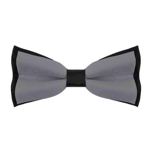 Men'S Bow Tie 4.7 X 2.3in Adjustable Length Soft Comfortable Not Easy To Deformation For Business Daily Work Birthday Wedding Party Dark Grey