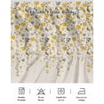 thumbnail image 5 of Weeping Flowers Wrap Around Bed Skirts for Queen Bed 16" Drop,Bed Skirt with Adjustable Elastic Belt Dust Ruffle Bed Valance for Bedroom Hotel Yellow Grey Spring Floral Rustic Burlap Bed Frame Cover, 5 of 7