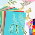 thumbnail image 4 of CRILSTYLEO 1Set Cyanotype Printing Kit with Handmade Paper Sheets and Tools for Creative Crafts, 4 of 6