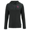 thumbnail image 2 of Women's Cutter & Buck Black San Diego Padres City Connect Coastline Epic Comfort Eco Recycled Hoodie Raglan Long Sleeve, 2 of 3