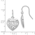 thumbnail image 3 of 925 Sterling Silver Rhodium Plated Shepherd Hook Earrings; for Adults and Teens; for Women and Men, 3 of 3