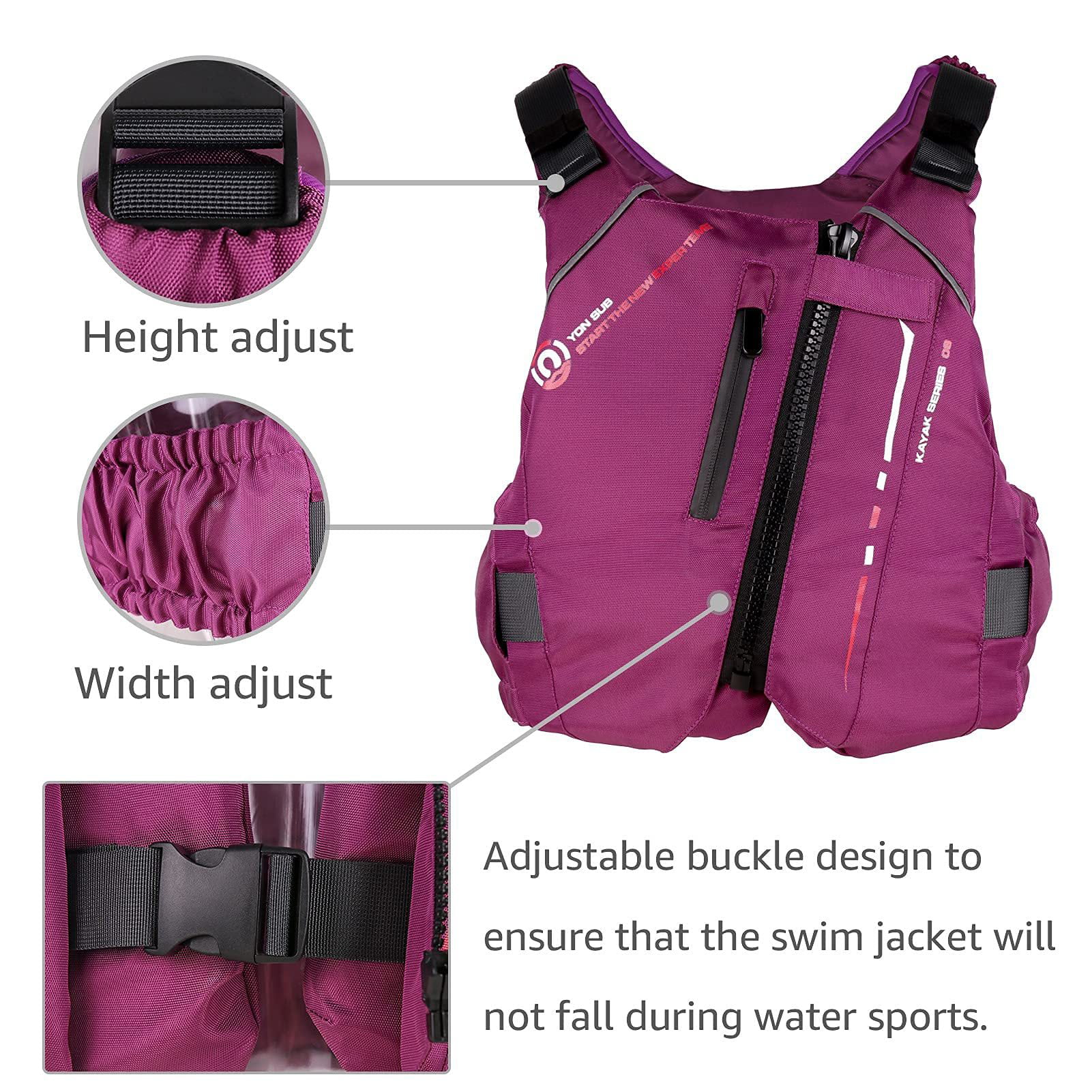 Free Shipping Ce Certified Kayak Life Jackets,rafting Life Vest Adult Red  Color Buoyancy Aids Pfd Big Pocket - Life Vest - AliExpress