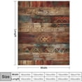 thumbnail image 2 of Blanket Rustic Southwest Red Brown Abstract Throw Blankets for Bed Vintage Southwest American Flannel Blanket Warm Plush Home Decor for Bed Couch Chair Living Room Birthday Gift 40"x50", 2 of 6