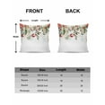 thumbnail image 6 of Christmas Decorative Throw Pillow Covers 16x16 Inch Set of 2 Poinsettia Red Berry Pillow Cases for Couch, Christmas Balls Cushion Case for Living Room Bedroom Bed Car Chair, 6 of 8