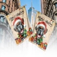 thumbnail image 4 of Merry Christmas Santa Boxer Scarf Twinkling Lights Xmas Holiday House Flag 28x40in Double Sided Boxers Dog Lover Gifts Idea Outdoor Decor - 00022, 4 of 5
