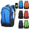 thumbnail image 2 of Faraee Large Hiking Backpack Waterproof Camping Daypack with Rain Cover Lightweight Carry on Bags Dark Blue, 2 of 4