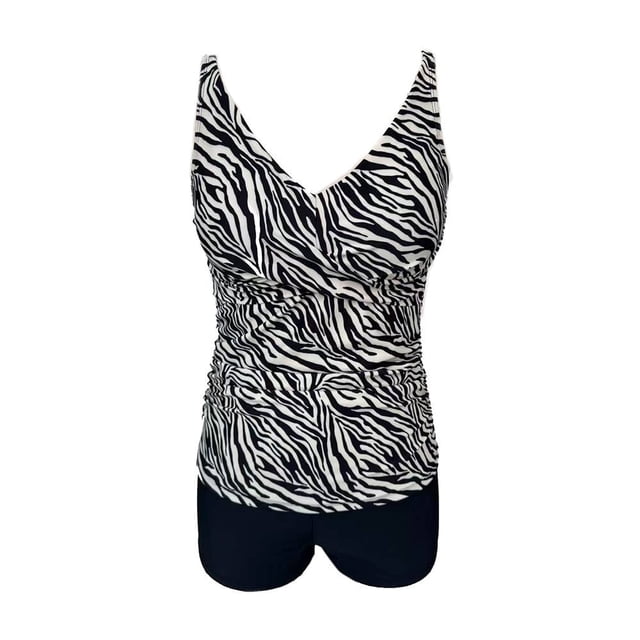 Traje de Baño Ocean Pacific para Dama Espalda V Tirantes Print Multicolor Talla EG 2 Piezas