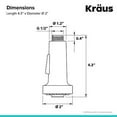 thumbnail image 3 of Kraus KFS-1SS Dual Function Kitchen Faucet Sprayer, Stainless Steel, 3 of 5