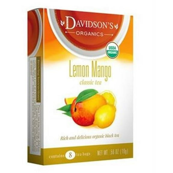 Davidsons Organics  Lemon Mango Tea - Pack of 6 & Box of 25