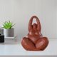 thumbnail image 5 of Estatua creativa de la señora gorda, estilo nórdico, figuras de personajes abstractos, escultura, artesanía de resina, estantería de oficina, de - Yoga Sunnimix Escultura de estatuilla de mujeres, 5 of 8