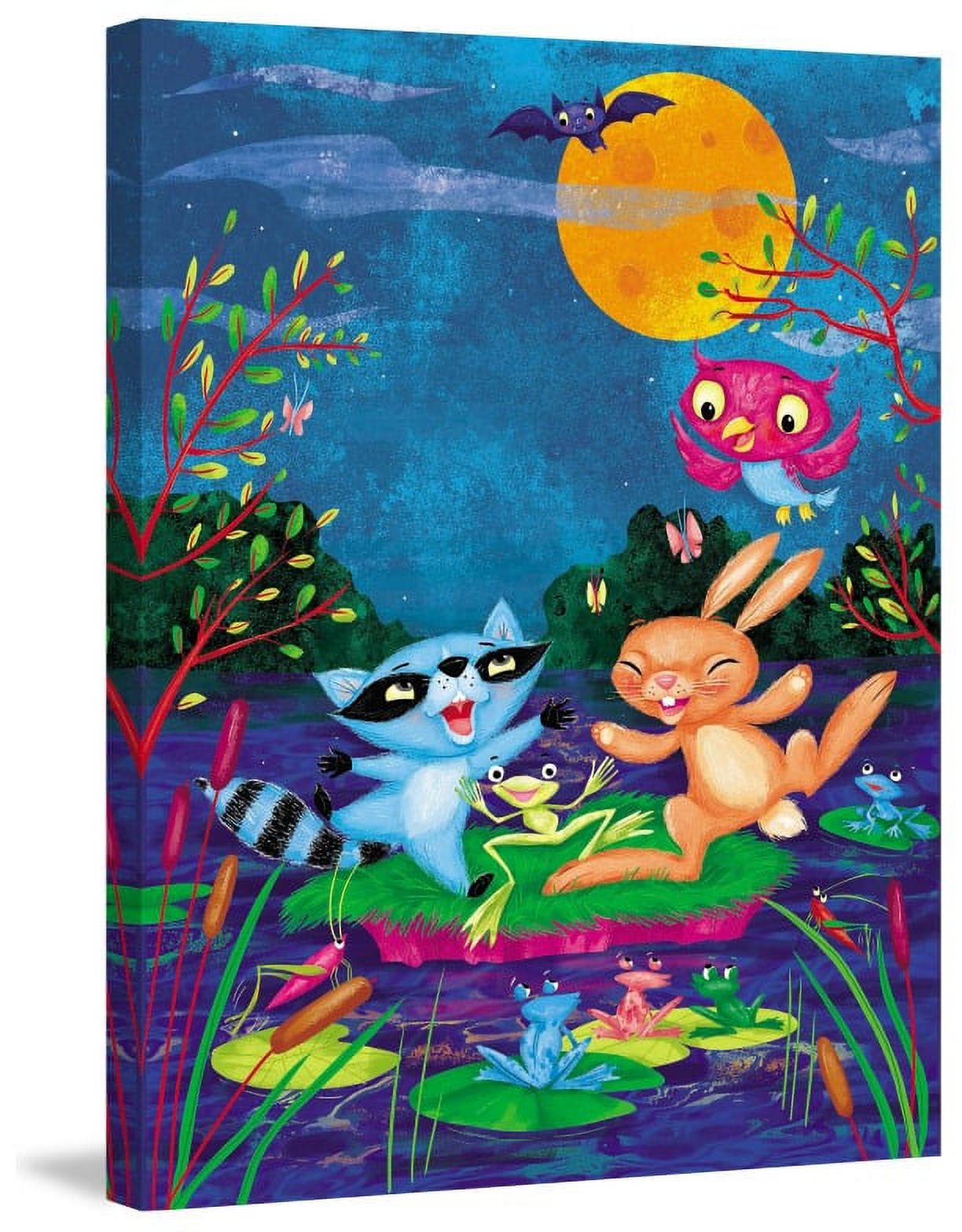 Marmont Hill "Pond Friends" by Curtis Painting Print on Canvas