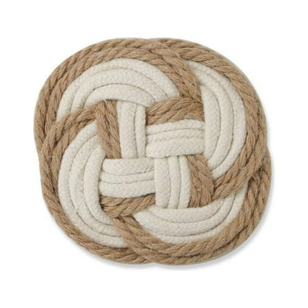 

MEROTABLE 1PC Natural Cotton Hemp Coasters Bowl Pad Handmade Insulation Placemats Table Padding Cup Mats Kitchen Decoration Accessories