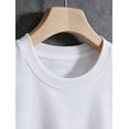 thumbnail image 3 of Men's Say Less Two Tone Letter Graphic Casual Crew Neck Short Sleeve T-Shirt, 3 of 7