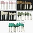 thumbnail image 2 of 100pcs Electric Polishing Buffing Accessories Grinding Bits Set with 1/8 Shank Wool Sesame Rubber Cowhide Abrasive Rotary Tools, 2 of 7