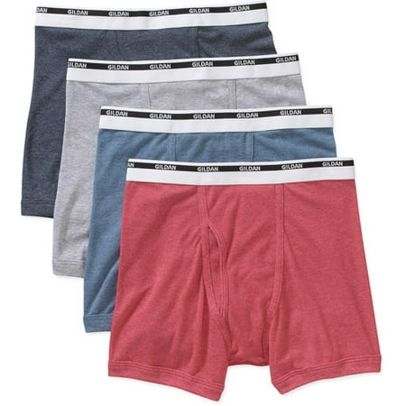 Gildan - Men's Assorted Color Boxer Brief Underwear, 4-Pack Color May ...