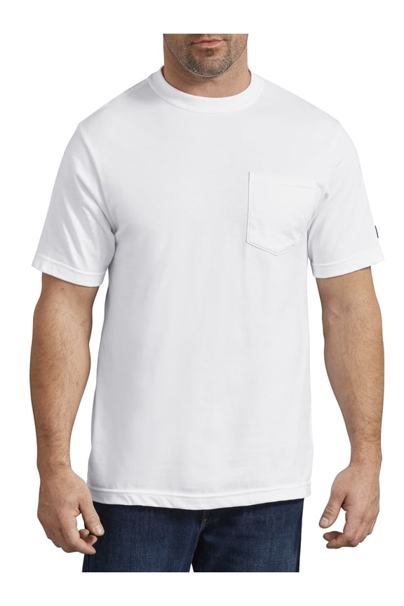 Mens and Big Mens Performance Short Sleeve Heavyweight Pocket Workwear T-Shirt