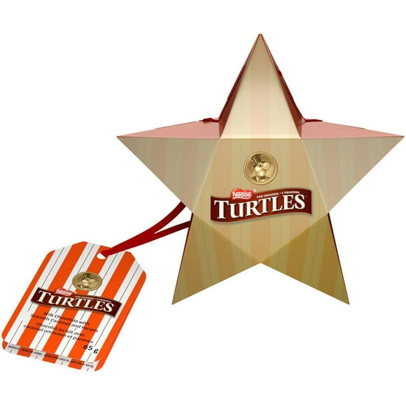 NESTLÉ TURTLES Original Holiday Star Chocolate Caramel & Pecans, 65 g