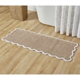 thumbnail image 2 of My Texas House Whitney Taupe Scallop Cotton Bath Rug Runner, 24" x 60", 2 of 5