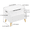 White 0, variant on Kids Bookshelf with Toy Storage, White MDF Bookcase for Childrens Room, 32.68x13.39x29.53 inches
