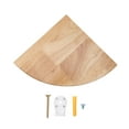 thumbnail image 4 of WORGEOUS Corner Wood Shelves Oak White 1Set Kitchen, 4 of 8