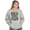 thumbnail image 4 of Funny Grandma Spoiled Grandchildren Womens Plus Size Graphic Zipper Hoodie Brisco Brands 2X, 4 of 5