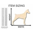 thumbnail image 2 of Unfinished Wood Doberman Dog Shape - Animal - Pet - Craft - up to 46" DIY 24" / 1/4", 2 of 3