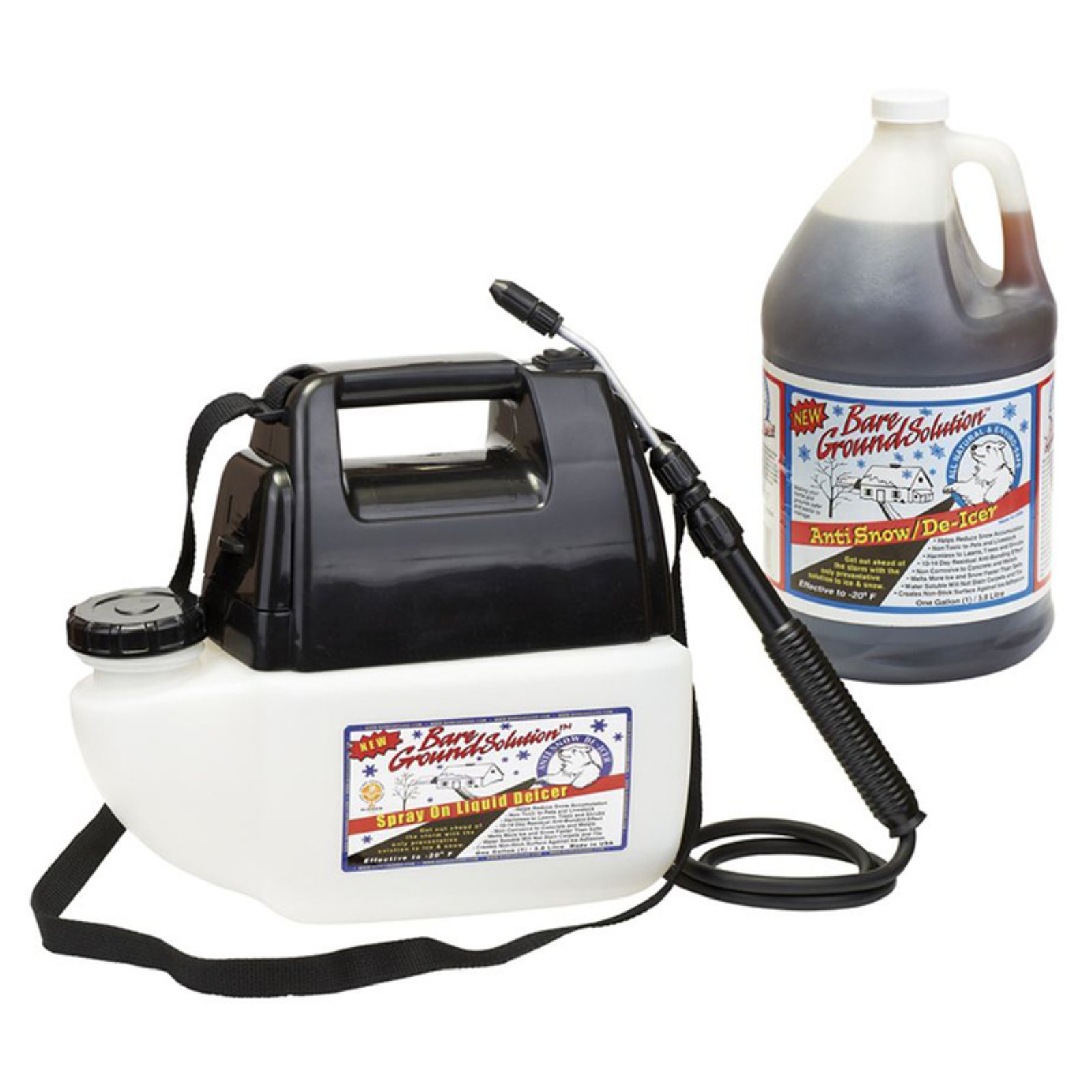 Bare Ground Battery powered sprayer w/ 1 gallon of liquid deicer