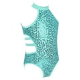 thumbnail image 4 of iEFiEL Girls Ballet Dance Leotard Sequins Cutout Back Gymnastics Jumpsuit,Sizes 4-14, 4 of 7