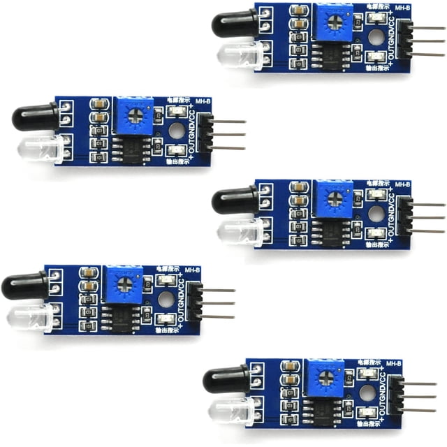 Módulo sensor infrarrojo SSuperp para evitar obstáculos kit de bricolaje paquete de 5 piezas