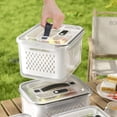 thumbnail image 3 of TEAFIRST 5PCS Large Storage Containers, Leakproof Storage for Fridge, BPA Free, Plastic, White, 3 of 9