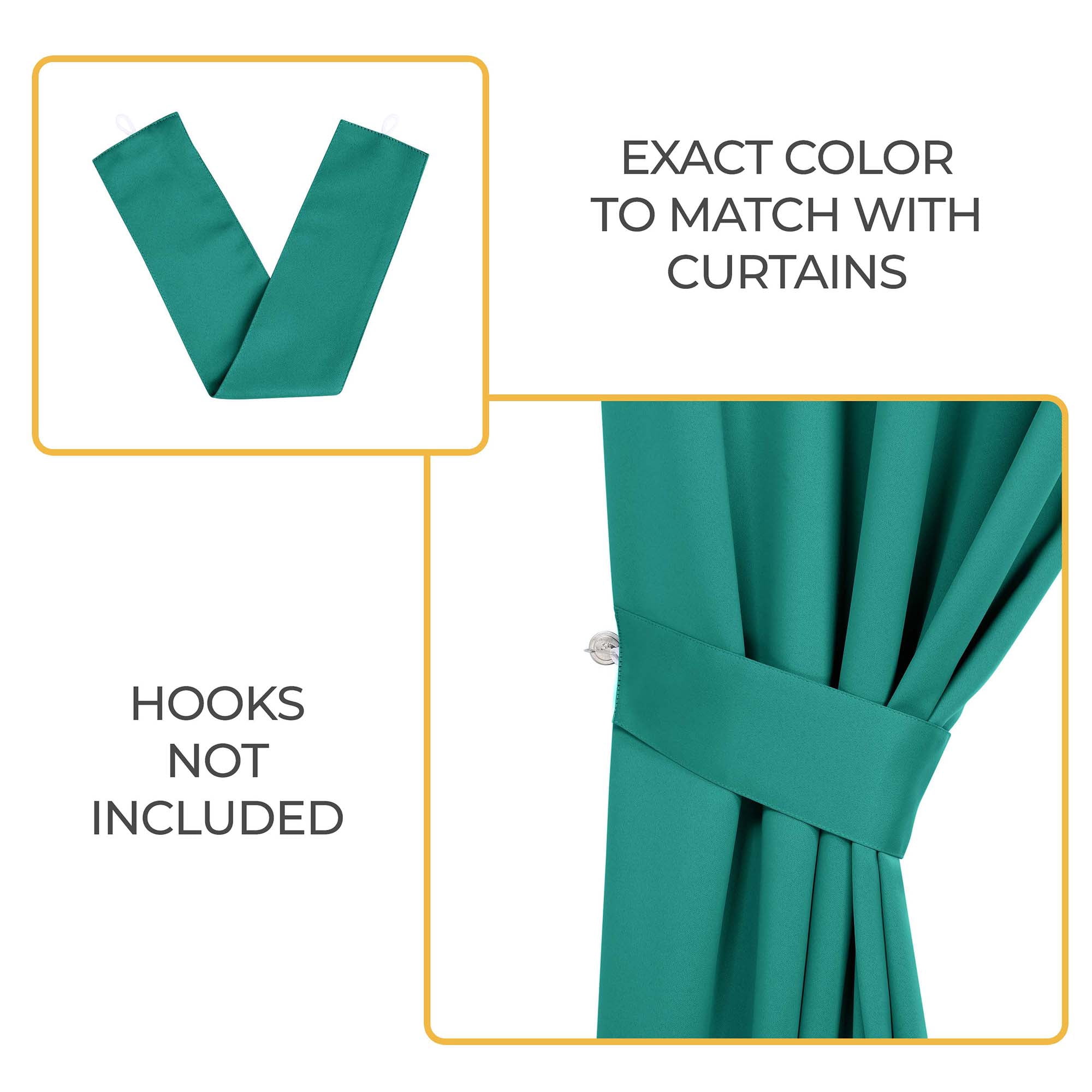 Superior Blackout Solid Light Filtering Grommet Curtain Panel Set, 46" x 96", Cerulean Blue