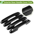 thumbnail image 4 of Unique Bargains Exterior Door Handle Cover Trim Door Handle Cover for Toyota Grand Highlander 2024 2025 2026 Smart Glossy Black 1 set, 4 of 7