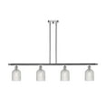 thumbnail image 5 of 516-4I-AB-G559-5CL-Innovations Lighting-Bridal Veil - 4 Light Stem Hung Island In Art Deco Style-9.5 Inches Tall and 48 Inches Wide-Antique Brass, 5 of 7