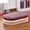 Blue, variant on Oval Bath Mat Thick Super Absorbent Plush Area Rug Shaggy Carpet Anti-Slip Backing Machine Washable Soft Bathroom Floor Mat