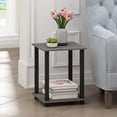 thumbnail image 3 of Mesa auxiliar Furinno Simplistic, juego de 2 unidades, roble francés, gris y negro, 3 of 8