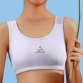 thumbnail image 2 of LRen Girls Training Bras 10-12 Years Seamless Stretchy Sports Bra Girl Wireless Bralette Solid Color with Removable Padding Yoga Crop Top, 2 of 6