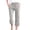 Light Gray, variant on Summer Pants for Women Casual Linen Drawstring Pants Straight Leg Vacation Beach Crop Pant with Pockets Light Brown 2XL