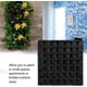 thumbnail image 3 of Bolsa de plantación de plantas Colgante de pared vertical Balcón Flor Bolsa de plantación de árboles verdes Bolsa de plantación de múltiples puertos de pared cuadrada 2 piezas 2 bolsas ER, 3 of 5
