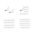 thumbnail image 3 of relayinert Pinces de Nappe Multifonctions Sécuriser Polyvalent et Durable Durable et Durable ABS Pinces de Table Pince Transparente 10PCS 1Set, 3 of 6