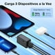 thumbnail image 5 of Cargador para pared 1Hora 65W PD, 3 puertos + cable Tipo-C, 5 of 5