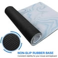thumbnail image 6 of Blue Marble LinesLine Theme&nbsp;mouse Padswaterproofno Slip&nbsp;for Office Home Work GamingmousematRubber Base Mousepad with Stitched Edges 31.5x11.8inches, 6 of 7
