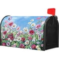 thumbnail image 3 of Spring Flowers Mailbox Cover Magnetic Standard Size 21" x 18" Colorful Wildflowers Mailbox Covers Magnetic Spring Summer Floral Decorative Mailbox Post Letter Box Wrap Decoration for Home Outdoor, 3 of 6