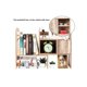 thumbnail image 4 of Adjustable Desktop Shelf Countertop Bookshelf Bookcase Wood Desk Organizer Office Supplies and Accessories Storage Display Rack, Black&Brown&Dark Gray, 4 of 4