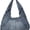 Denim Blue, variant on Vintage Washed Denim Hobo Shoulder Bag for Women, Stitched Spliced Denim Dumpling Hobo Bag, Zip Top Casual Underarm Handbag, Large Capacity Daily Fashion Tote Purse