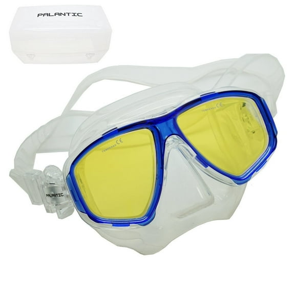 Scuba Choice Coated Anti-UV NEARSIGHTED Prescription Dive Mask, Blue, -8